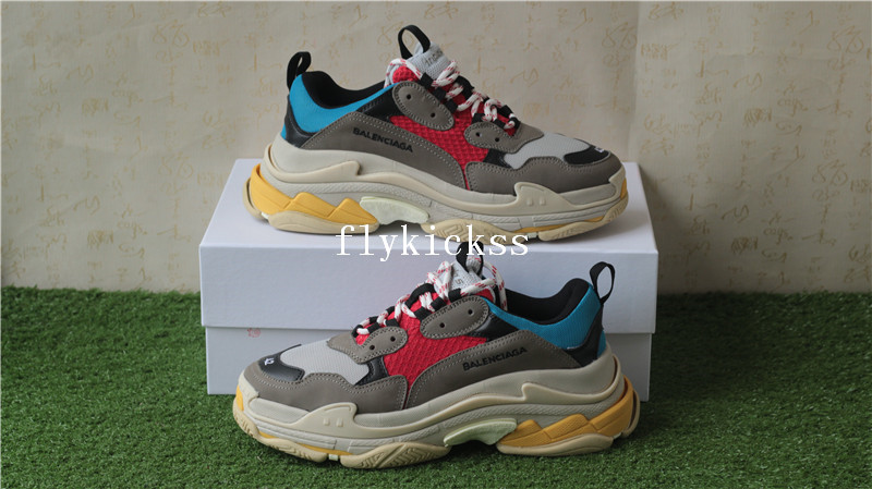 Balenciaga 2017 Fall Winter Triple-S Grey Red